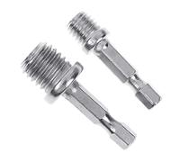 Juego de 2 adaptadores de taladro hexagonal M10+M14, herramientas de división de madera, llave eléctrica, adapta tu taladro eléctrico a portabrocas de conexión rápida de alto par para destornillador