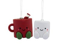 Juego de 2 adornos navideos magnticos de chocolate caliente y malvaviscos ""Better Together"" de Hallmark
