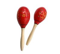 Juego de 2 agitadores de mano de madera con agarre ergonómico para juegos musicales preescolares, promoviendo la creatividad y la propia expresión, sonajeros de arena de mano