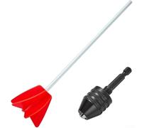 Juego de 2 agitadores de pintura y varillas mezcladoras epoxi con 0 ejes hexagonales de 26 pulgadas diseñados para mezcladores eléctricos, para tareas de pintura, masilla y mezcla de resina (B)