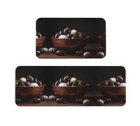 Juego de 2 alfombrillas acolchadas para huevos de mil años (2 piezas), un buen ayudante para estar de pie en la cocina y antideslizante en el baño