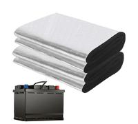 Juego de 2 alfombrillas aislantes para coche, 3 mm x 18 x 102 cm, aislamiento térmico, esterilla aislante acústica, ignífuga y resistente al frío para coche, camión, caravana