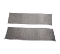 Juego de 2 alfombrillas de lino para escalera con respaldo de goma antideslizante, de secado rápido, silenciosas para seguridad y comodidad en el hogar, alfombras lavables de 76 x 20 cm, color marrón