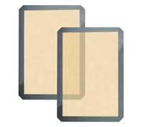 Juego de 2 Alfombrillas de Silicona Gris Para Hornear - Accesorios Antiadherentes (0,7 x 30 x 40)