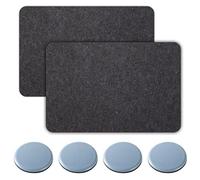 Juego de 2 alfombrillas resistentes al calor para freidora de aire, 4 alfombrillas autoadhesivas, manoplas para mesa de cocina, apto para freidoras de aire, mezcladores, hornos de microondas