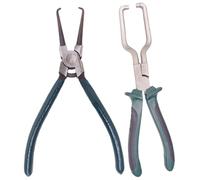 Juego de 2 alicates de desconexión eléctrica, juego de herramientas de desconexión de línea de combustible de 9 pulgadas, alicates para pellizco de manguera con mango de plástico para mantenimiento y