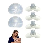 Juego de 2 Almohadillas de Lactancia con 4 Protectores de Pecho y 2 Fundas - Accesorios Esenciales para Mamás - Comodidad y Protección Óptimas durante la Lactancia，protector de pecho l