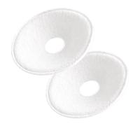 Juego de 2 almohadillas de lactancia plateadas para pezones para lactancia materna, almohadilla de pecho calmante para pezones
