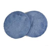 Juego de 2 almohadillas de microfibra para pulidoras de coche, eliminación eficaz de cera con almohadillas reutilizables para almohadillas (5 pulgadas)