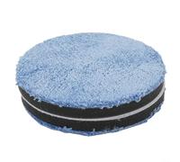Juego de 2 almohadillas de pulido de coche, almohadillas de pulido de microfibra con espuma de esponja para pulidores, acabado de corte de encerado, kit de accesorios de cuidado automático azul de 3 a