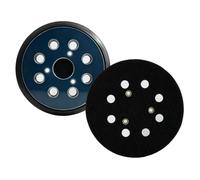 Juego de 2 almohadillas para lijadora excéntrica de 125 mm de grosor 11,5 mm con 8 orificios de eliminación de polvo, para lijadora orbital y varios modelos de herramientas eléctricas de bricolaje