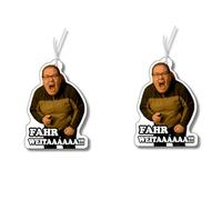 Juego de 2 ambientadores con diseño de "Conducir Conducir más", ambientadores para coche, artículos de broma