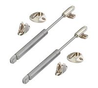 Juego de 2 amortiguadores de presión de gas Italiana Ferramenta KRABY lift up (120 Newton, 277 mm de longitud total) Amortiguadores adecuados para trampillas de armarios