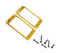 Juego de 2 anillos de metal para guitarra eléctrica, anillos de montaje de pastilla, textura de metal para Humbucker plano