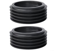 Juego de 2 anillos de sellado de tubo de drenaje de tanque de agua, adaptadores de goma para conversión de tuberías de aguas residuales de 90 mm a 110 mm, diseñados para mantener la integridad del