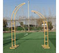 Juego de 2 arcos de metal de media luna para boda, 1,5 m, soporte para globos para decoración de eventos, perfecto para bodas, fiestas, fondos y celebraciones