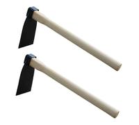 Juego de 2 azadas de mano para deshierbar, pequeñas herramientas de hierro para el cultivo de flores