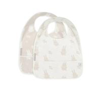 Juego de 2 baberos impermeables Jollein Miffy & Snuffy color nougat
