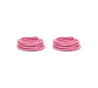 Juego de 2 bandas para el pelo mixtas decorativas de alta elasticidad para coleta de caballo para niñas y niños, accesorios de peinado, color rosa oscuro