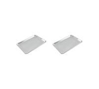 Juego de 2 bandejas perforadas reutilizables para horno de panadería para cocina, 46 x 33 cm