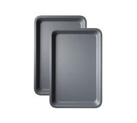 Juego de 2 bandejas profundas para horno antiadherentes de Economy - 31 cm, latas antiadherentes para asar para hornos - Bandeja para hornear antiadherente para horno - Bandejas y utensilios de