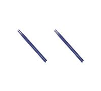 Juego de 2 baquetas de nailon ligeras para aprender y educar, baquetas musicales para principiantes, profesionales, accesorios oscuros, azul oscuro