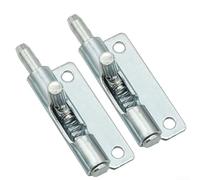 Juego de 2 bisagras de bloqueo de resorte de acero al carbono para puertas de gabinete, ventana y baño, diseño flexible para un fácil uso (derecha)