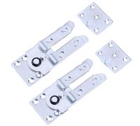 Juego de 2 bisagras de combinación de sofá, conectores de junta ajustables y herrajes estables para muebles, 3 tipos de muebles de metal para el hogar