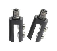 Juego de 2 bisagras de cristal contemporáneas prácticas para mejorar la decoración del hogar y los interiores de negocios, bisagras de vidrio de latón resistente