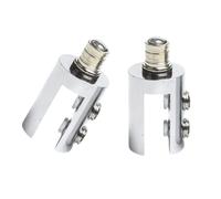 Juego de 2 bisagras de cristal contemporáneas prácticas para mejorar la decoración del hogar y los interiores de negocios, bisagras de vidrio de latón resistente