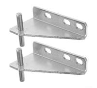 Juego de 2 bisagras de refrigerador de acero inoxidable de 35 mm de distancia entre ejes compatibles con varios refrigeradores domésticos para una función fiable de la puerta