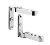 Juego de 2 bisagras invisibles ajustables 3D for puerta, bisagra giratoria de aleación de zinc for gabinetes de cocina.(Silver)