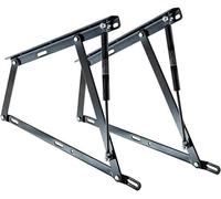 Juego de 2 bisagras para canapé con resortes de 1000N - Ideal para canapés de 120 cm - Sistema de arandelas de Nylon anti ruido - Cuens