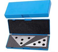 Juego de 2 bloques de ángulo de acero sólido de 30 60 90 más 45 45 90 grados para medición precisa de taller de máquinas y tareas de soldadura