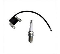 Juego de 2 bobinas de encendido para 591459 492341 LG492341 chispa consistente rendimiento fiable metal y plástico negro para cortacésped Go-Karts bicicletas motores pequeños