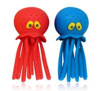 Juego de 2 Bolas de Agua de Pulpo, Juguetes de baño para niños, Juegos de Piscina, Juguetes sensoriales de Pulpo Suave para niños y niñas, adecuados para Piscina, Playa, Verano.