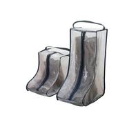 Juego de 2 bolsas de almacenamiento para botas, botas cortas portátiles y botas altas o bolsa protectora, bolsas de polvo para zapatos, fundas para zapatos para viajes, funda transparente para botas