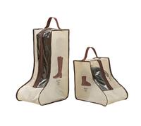 Juego de 2 bolsas de almacenamiento para botas, botas cortas portátiles y botas altas o bolsa protectora, bolsas de polvo para zapatos, fundas para zapatos para viajes, funda transparente para botas
