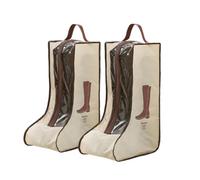 Juego de 2 bolsas de almacenamiento para botas, botas cortas portátiles y botas altas o bolsa protectora, bolsas de polvo para zapatos, fundas para zapatos para viajes, funda transparente para botas