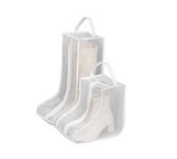 Juego de 2 bolsas de almacenamiento para botas, botas cortas portátiles y botas altas o bolsa protectora, bolsas de polvo para zapatos, fundas para zapatos para viajes, funda transparente para botas,