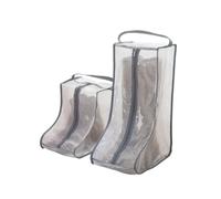 Juego de 2 bolsas de almacenamiento para botas, botas cortas portátiles y botas altas o bolsa protectora, bolsas de polvo para zapatos, fundas para zapatos para viajes, funda transparente para botas