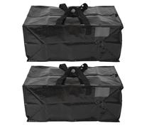Juego de 2 bolsas de embalaje portátiles, 71 x 36 x 33 cm bolsas de almacenamiento plegables, impermeables y de gran capacidad, con asas de transporte, ideales para ahorrar espaci