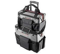Juego de 2 bolsas de herramientas con ruedas de grafito para técnicos + bolsa de transporte para herramientas eléctricas