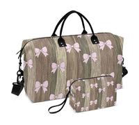 Juego de 2 bolsas organizadoras de viaje con estampado completo y manga práctica para gimnasio, Arcos forestales, Una talla, Clásico