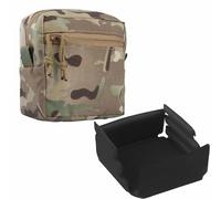 Juego de 2 Bolsas Tácticas MOLLE 6x6 GP, Caja Protectora a Prueba de Golpes con Insertos de Espuma Acolchados, Almacenamiento de Equipo EDC de Airsoft(CP)
