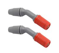 Juego de 2 boquillas de pulverización, repuesto de cono de herbicidas duraderas para riego y limpieza (boquilla en forma de ventilador)