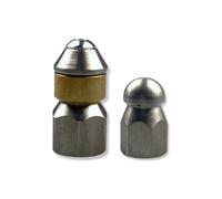 Juego de 2 boquillas para limpieza de tuberías Kärcher WAP Alto, punta giratoria y boquilla rígida (1/4", juego - rígidas, giratorias)