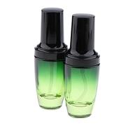 Juego de 2 botellas de vidrio para viajes, a prueba de fugas, para almacenamiento de aceites esenciales cosméticos, textura y calidad, 30 ml