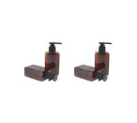 Juego de 2 botellas vacías de 150 ml para champú, acondicionador, color marrón