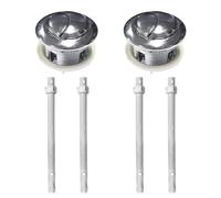 Juego de 2 botones de descarga para inodoro, fregaderos de inodoro, accesorios para fregadero, botones de descarga de baño con cabeza redonda para reparación de tanques de baño, botones de inodoro de